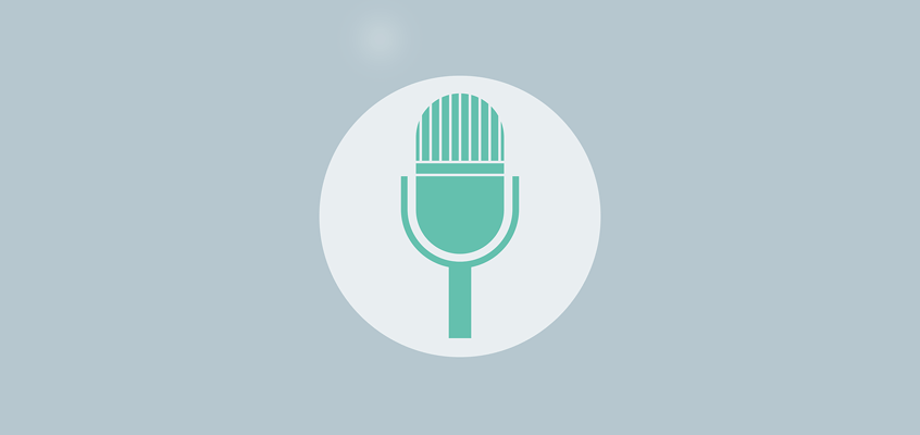 846x400 Microphone Vector Graphic