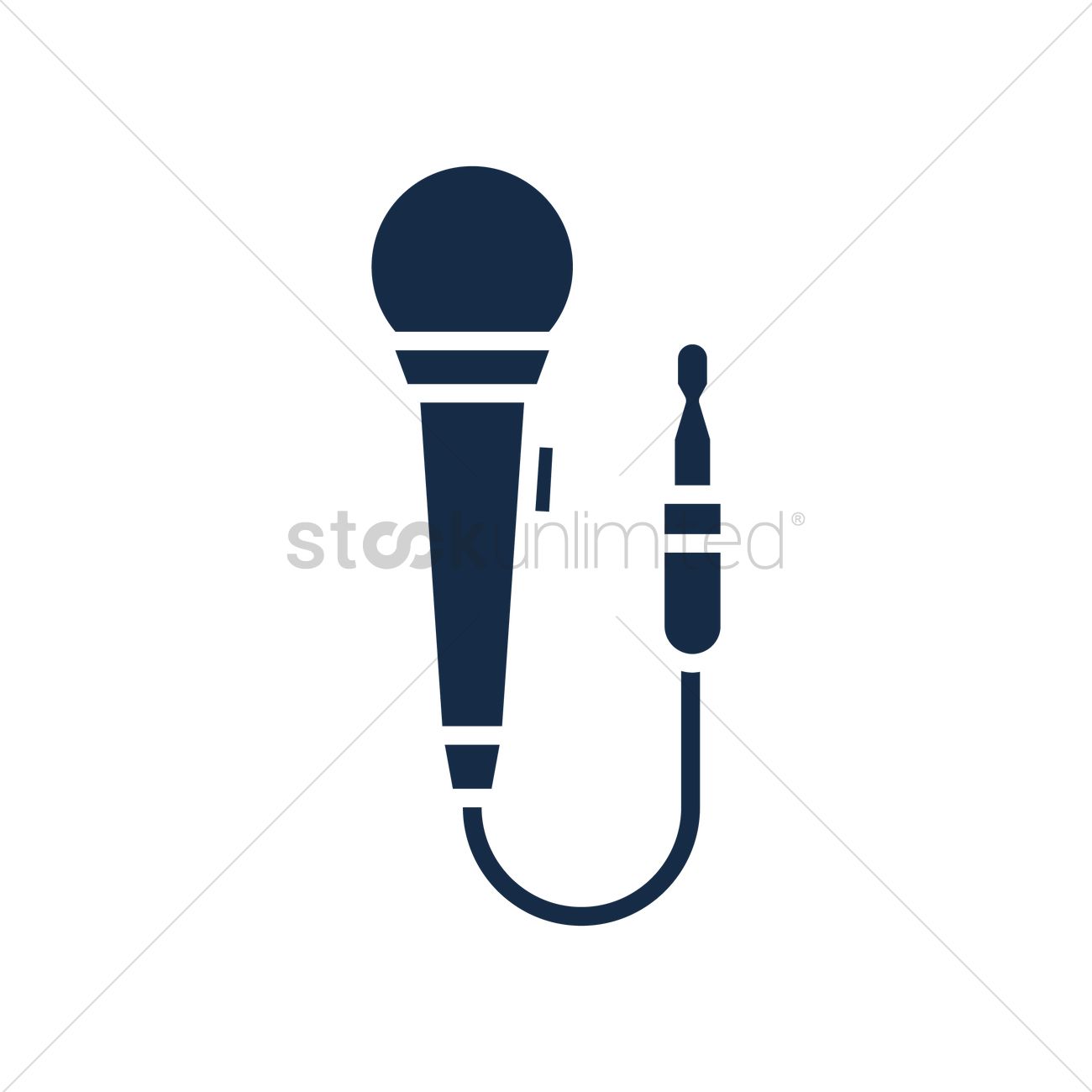 Microphone Vector Image 1300x1300 Microphone Vector Image