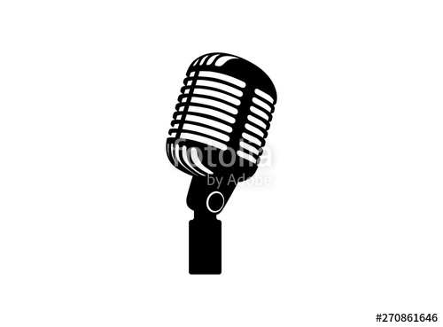 Retro Vintage Microphone Vector On White Background Mic 500x369 Retro Vintage Microphone Vector On White Background Mic