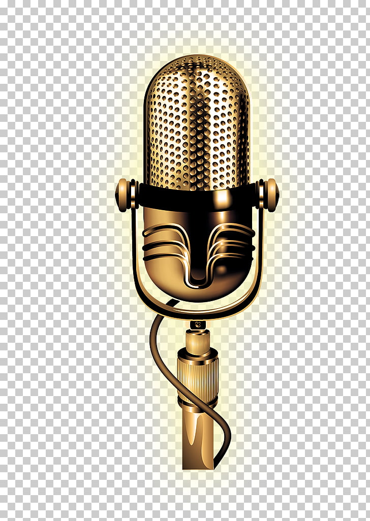 728x1026 Microphone, Golden Microphone, Silver Condenser Microphone Png