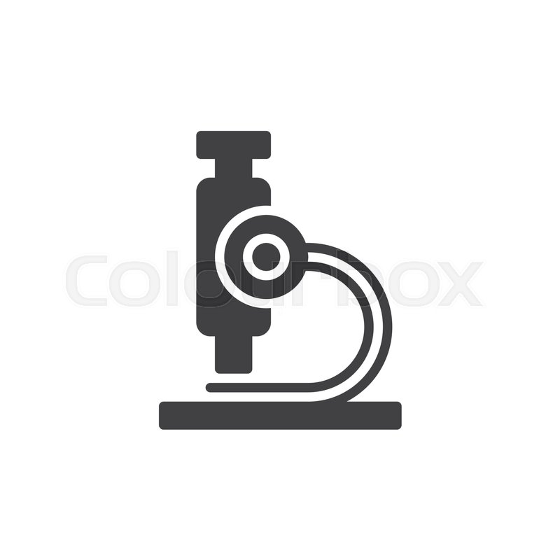 800x800 Microscope Icon Vector, Filled Flat Stock Vector Colourbox