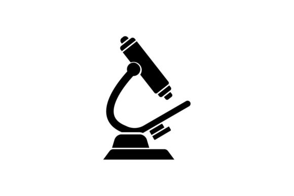 580x386 Microscope Icon Vector Graphic