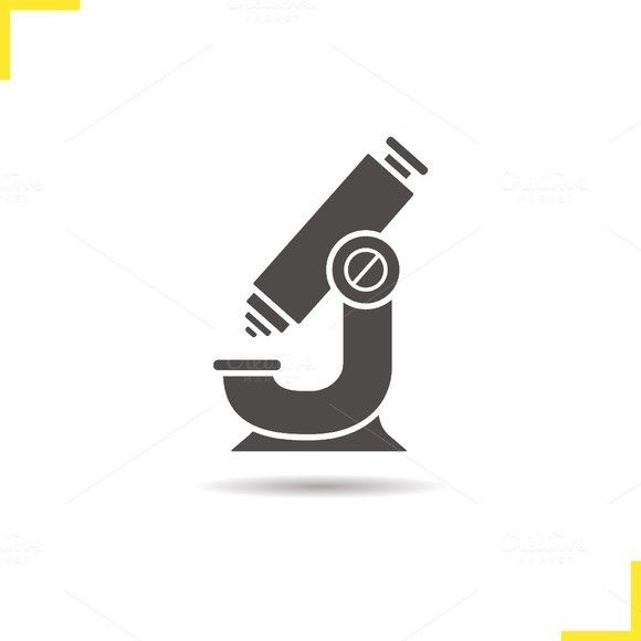 580x580 Microscope Icon Vector Icons Icon Design, Symbols, Silhouette
