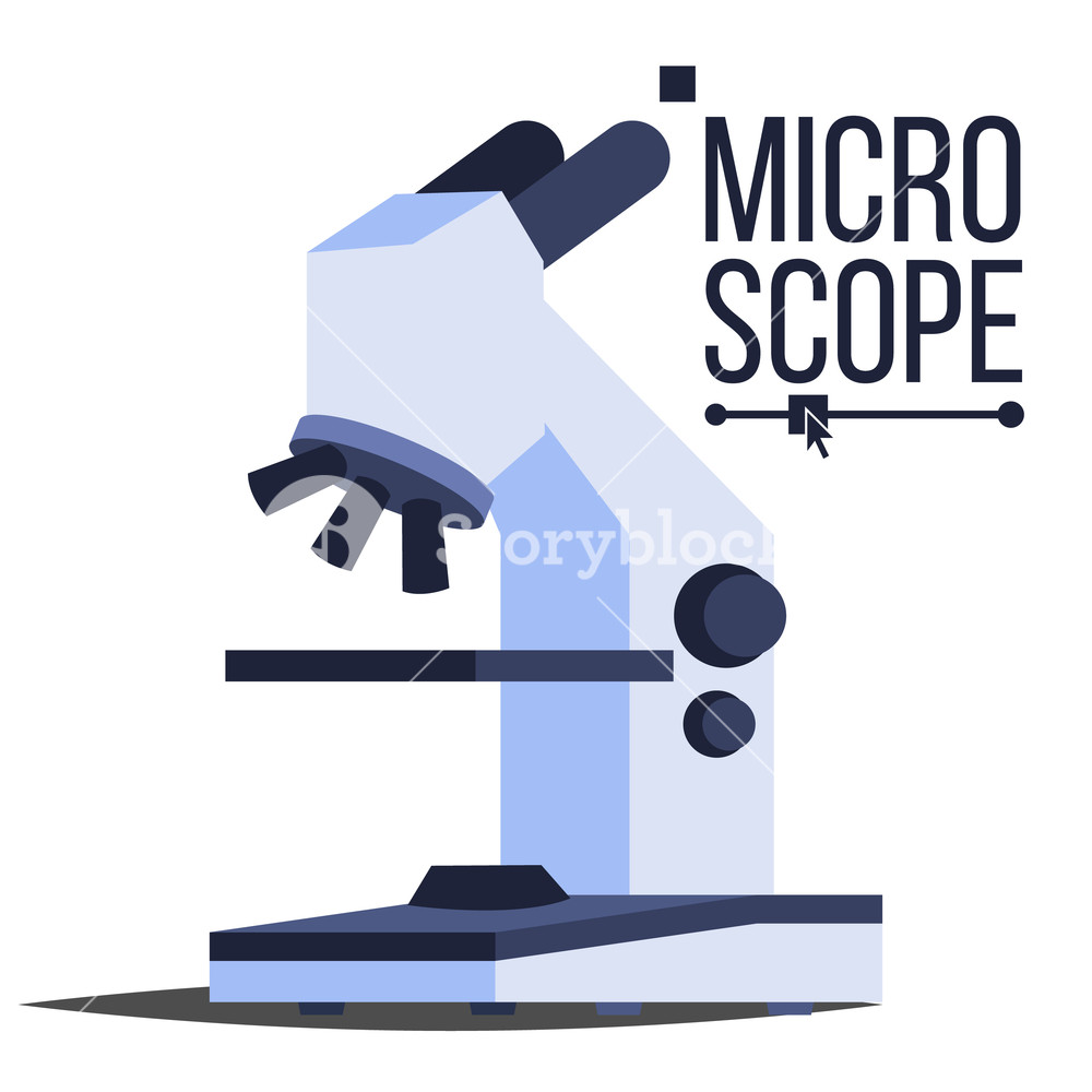 1000x1000 Professional Microscope Icon Vector Laboratory Science Symbol
