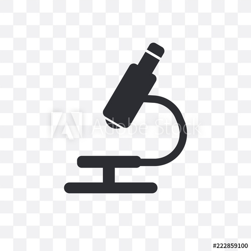 500x500 Microscope Icon Isolated On Transparent Background Simple