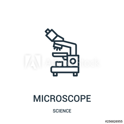 500x500 Microscope Icon Vector From Science Collection Thin Line
