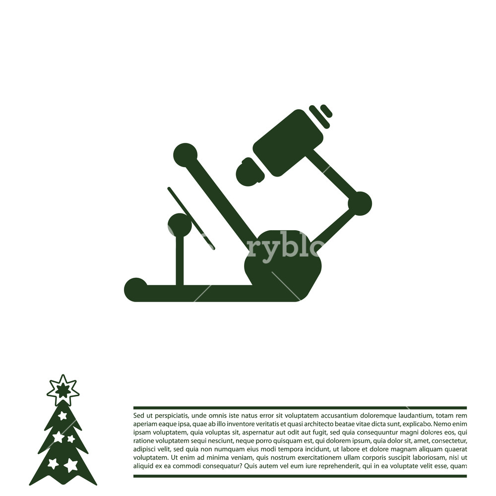 1000x1000 Microscope Icon Vector Illustration Royalty Free Stock Image