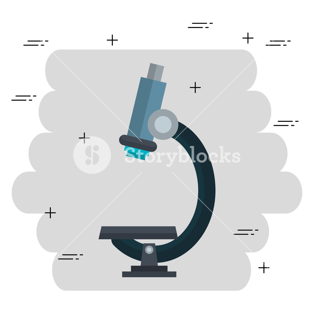 1000x1000 Microscope Lab Isolated Icon Vector Illustration Design Royalty