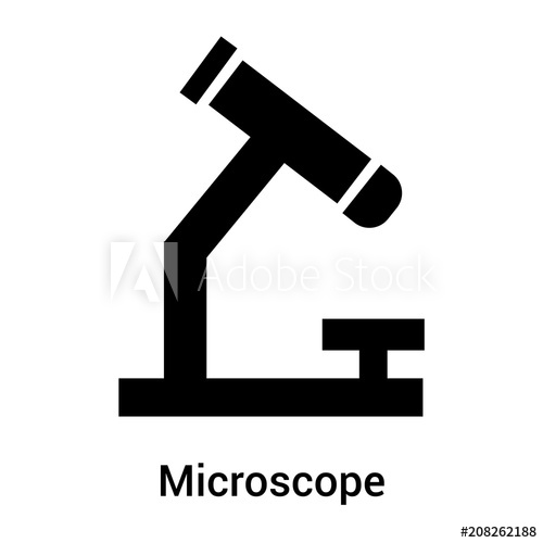 500x500 Microscope Icon Vector Sign And Symbol Isolated On White