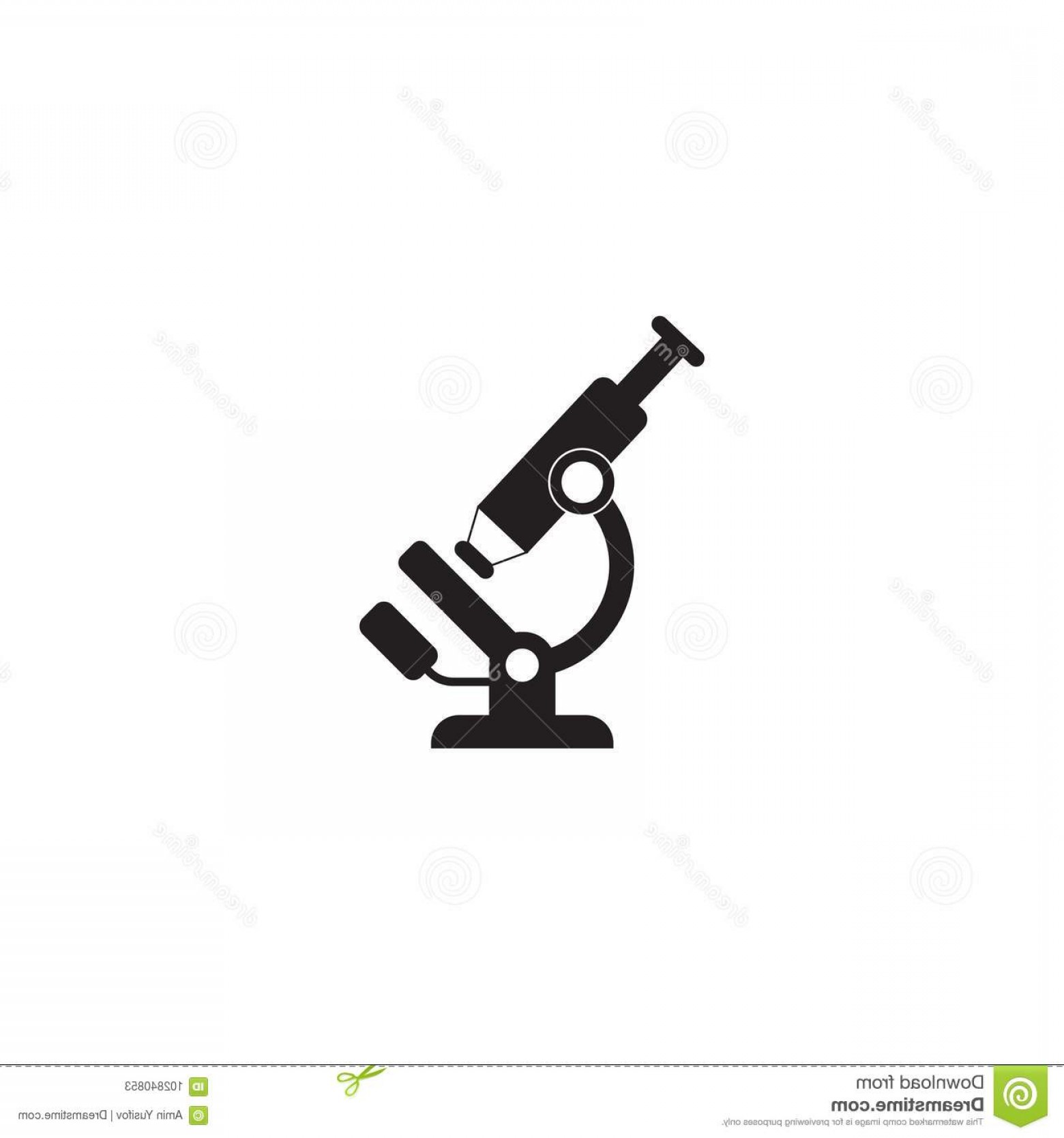 1560x1668 Microscope Icon Vector Research Solid Logo Illustration Picto