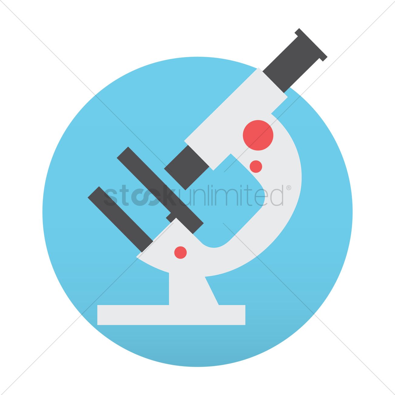 1300x1300 Microscope Vector Image