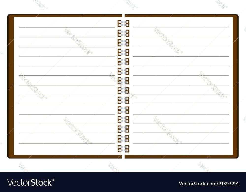 Realistic Spiral Notebook Template Vector Microsoft Word 1000x780 Realistic Spiral Notebook Template Vector Microsoft Word
