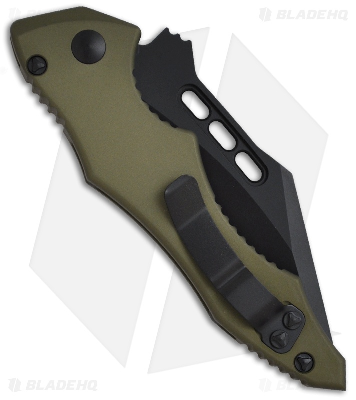 711x800 Microtech Vector Green Automatic Knife