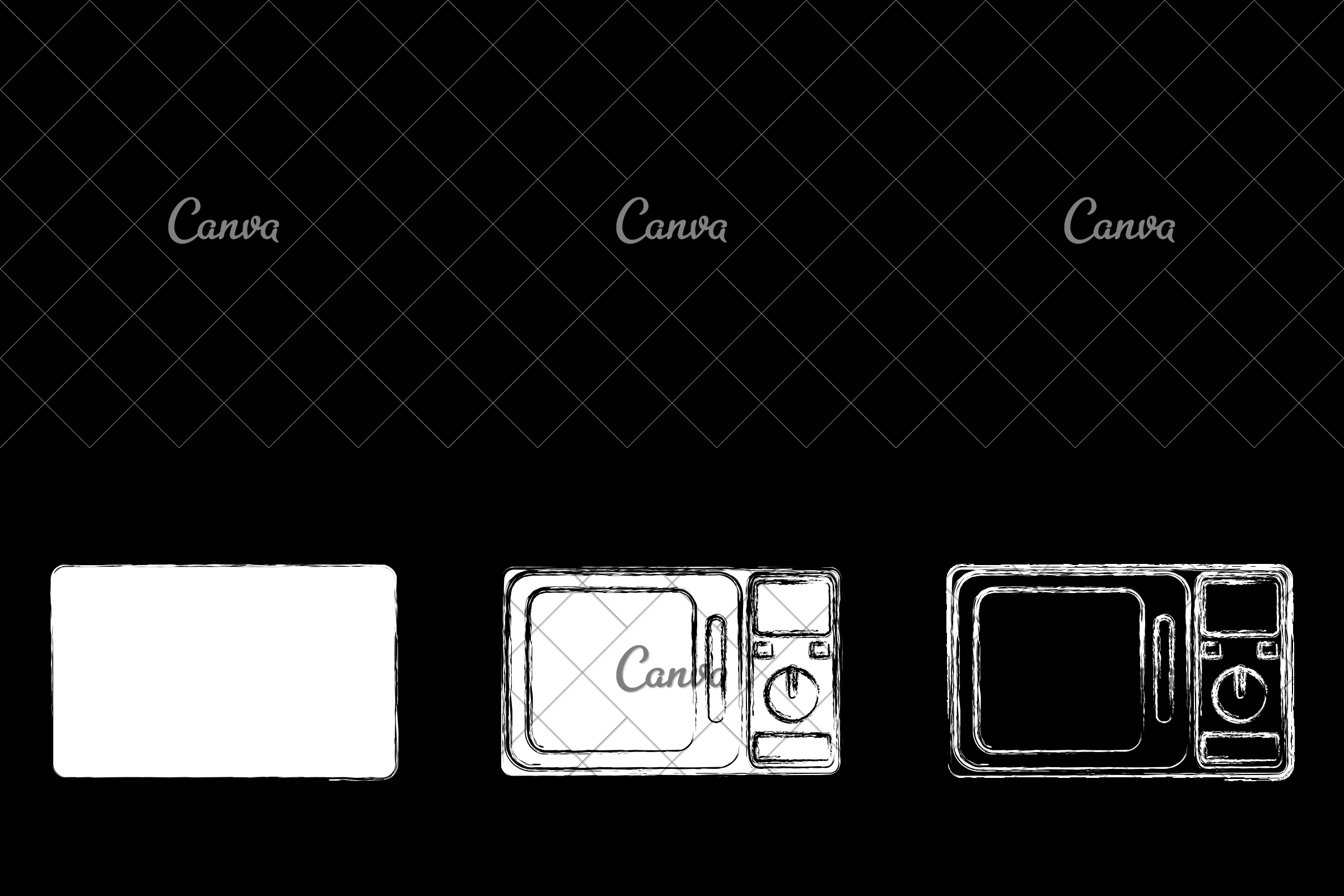 2400x1600 Microwave Vector Icon Illustration Design