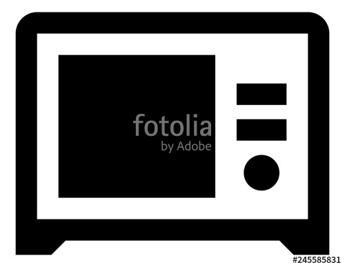 500x387 Microwave Vector Icon Stock Image And Royalty Free Vector