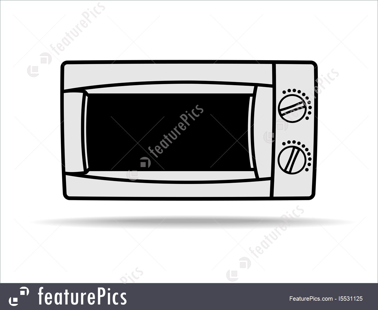 1300x1067 Microwave Vector Icon