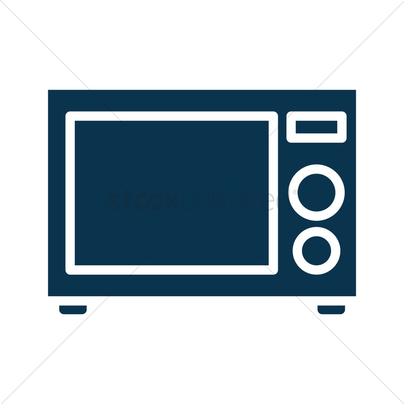 1300x1300 Microwave Vector Image