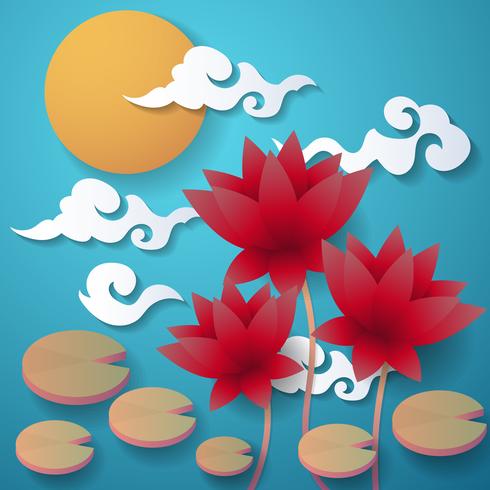 490x490 Mid Autumn Festival Vector Background