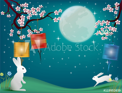 500x382 Mid Autumn Festival Vector Backgroundmid Autumn Festival