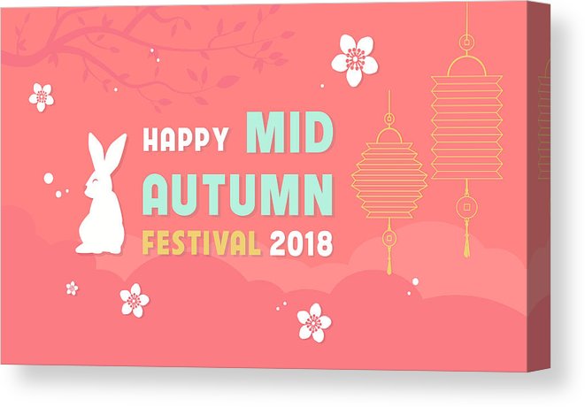 661x460 Mid Autumn Festival Vector Illustration Canvas Print Canvas Art