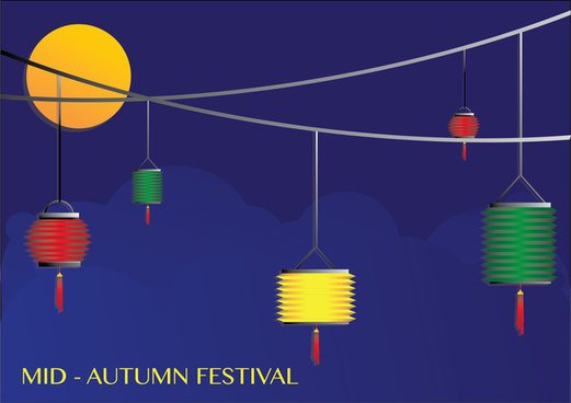 521x368 Mid Autumn Festival Free Vector Download
