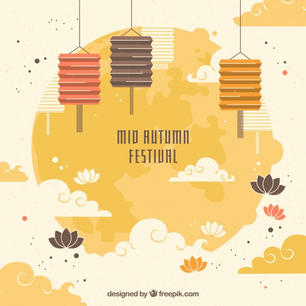 626x626 Scene With Elements Of Mid Autumn Festival Vector Free Download