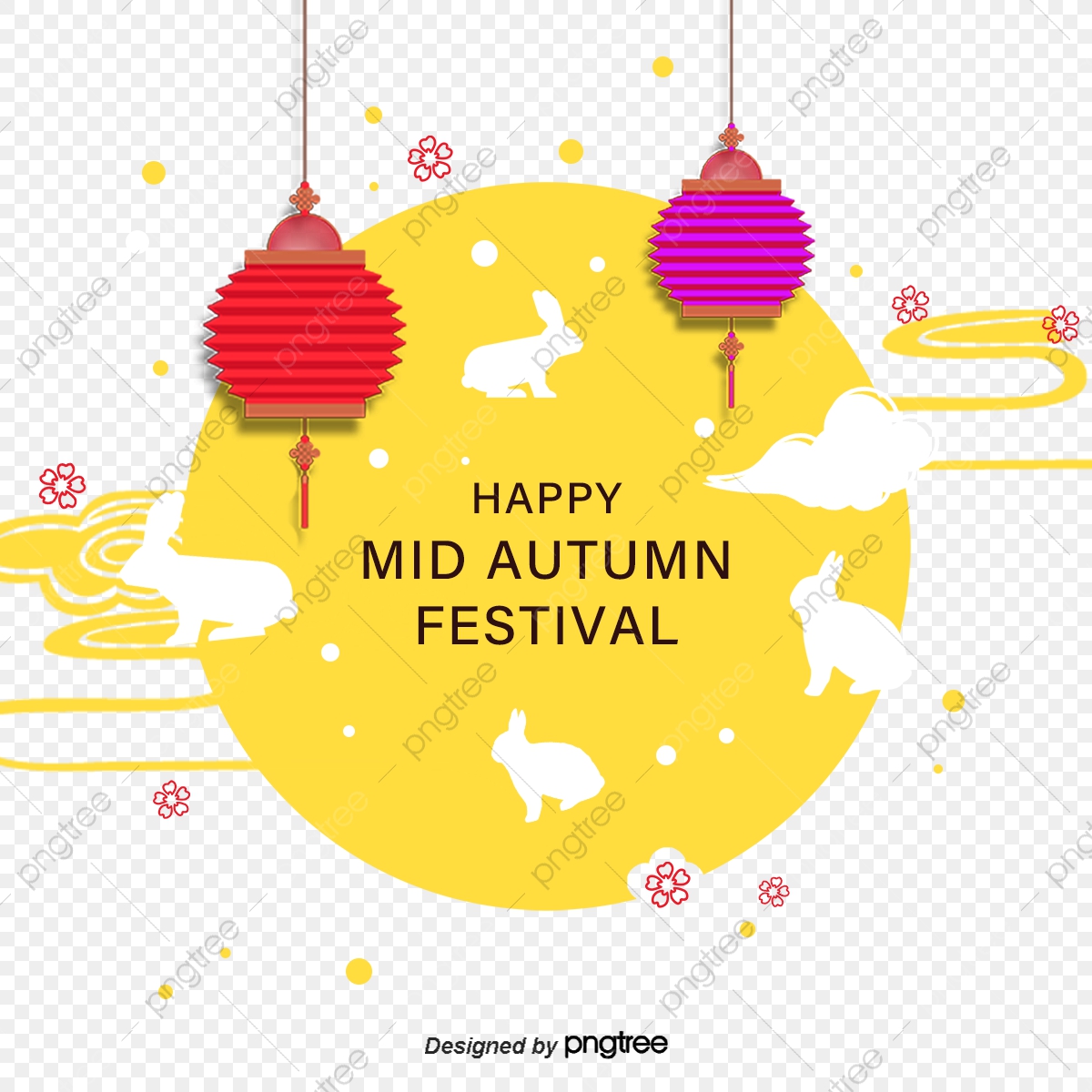1200x1200 Yellow Mid Autumn Festival, Vector Png, Mid Autumn Festival, Mid