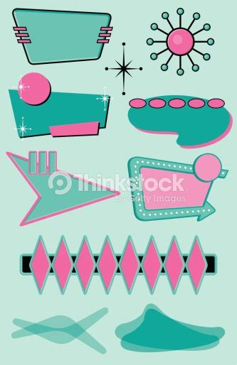 333x514 Set Of Midcentury Modern Design Elements Vector Art Thinkstock