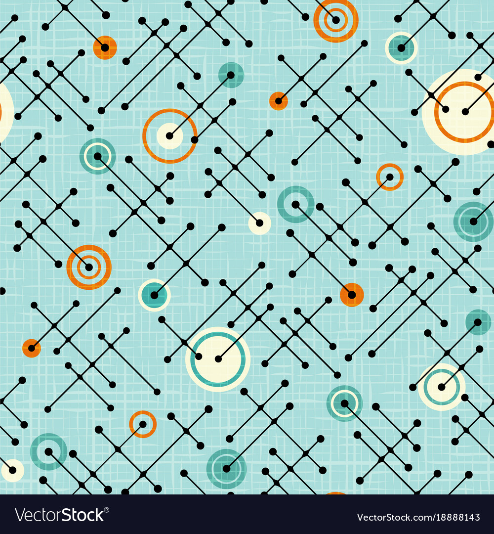 1000x1080 Amazing Mid Century Modern Pattern Style Retro Seamless With Drop