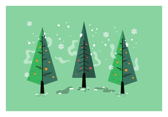 700x490 Mid Century Christmas Tree Vector