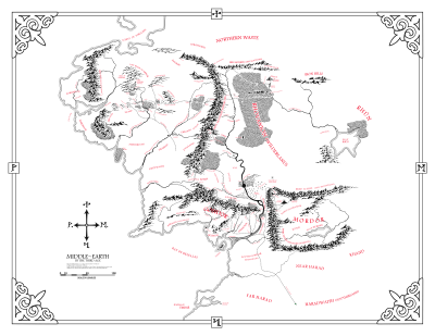 400x309 Not Totally Rad Vector Map Of Middle Earth