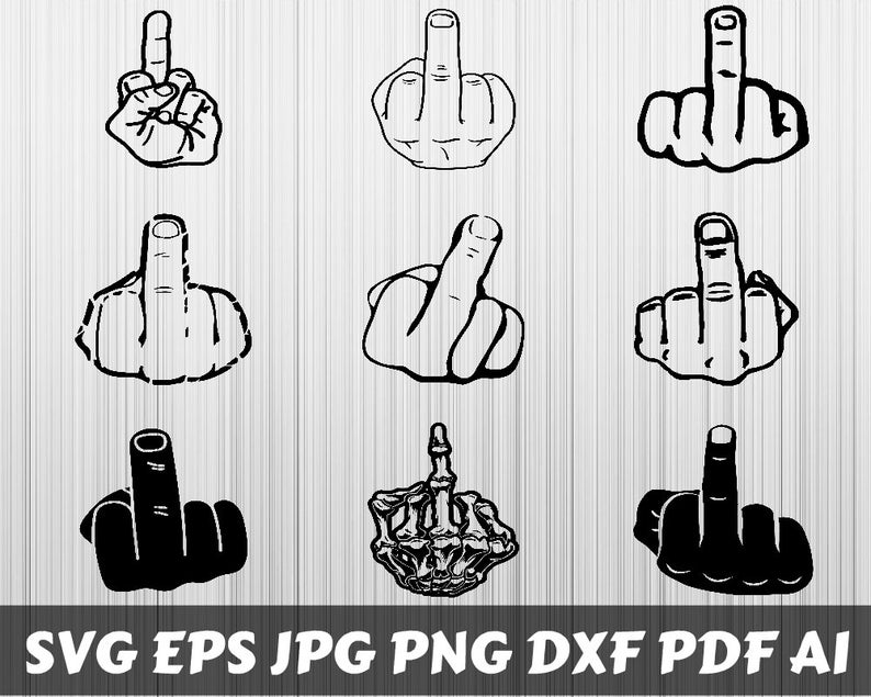 794x635 Middle Finger Middle Finger Clipart Middle Finger Vector Etsy