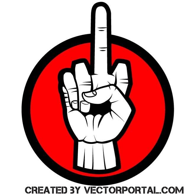 660x660 Middle Finger Vector Various Vectors Free Vector Images