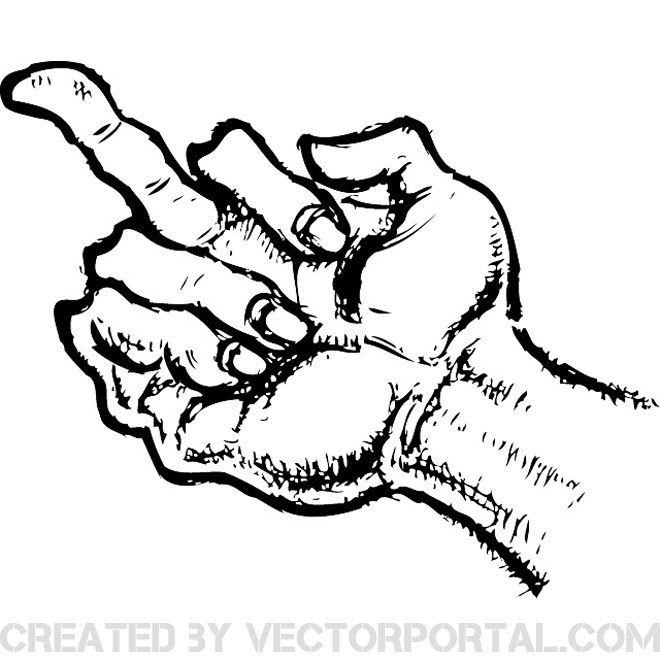 660x660 Middle Finger Free Vector