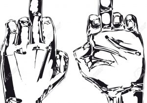 300x210 Middle Finger Sketch Middle Finger Drawing At Getdrawings Free