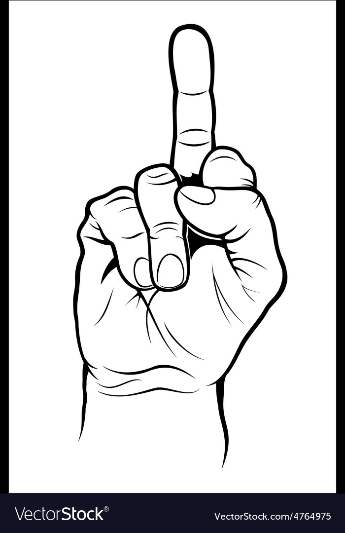 700x1080 Middle Finger Vector