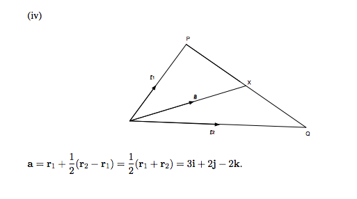 513x286 Finding The Position Vector Of The Midpoint Of A Line Formed