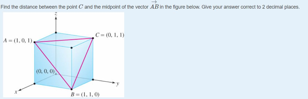 1024x329 Solved Find The Distance Between The Point C And The Midp
