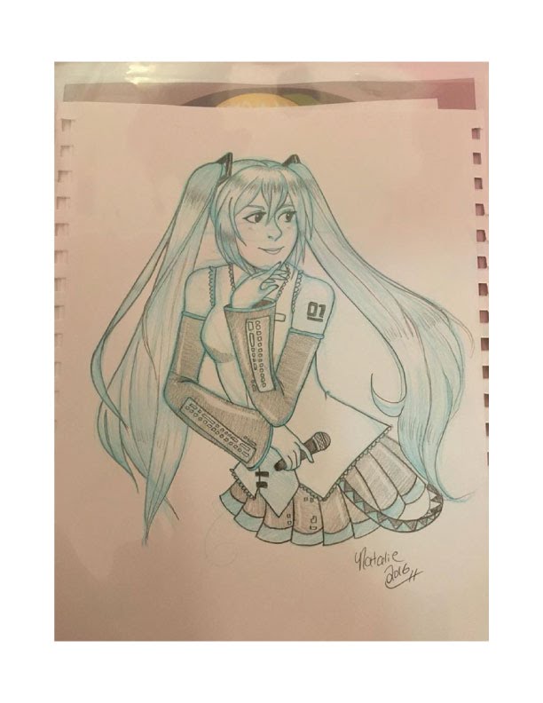 612x792 Hatsune Miku Vector