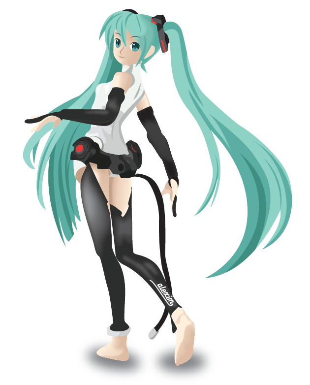 630x782 Hatsune Miku Vector Art