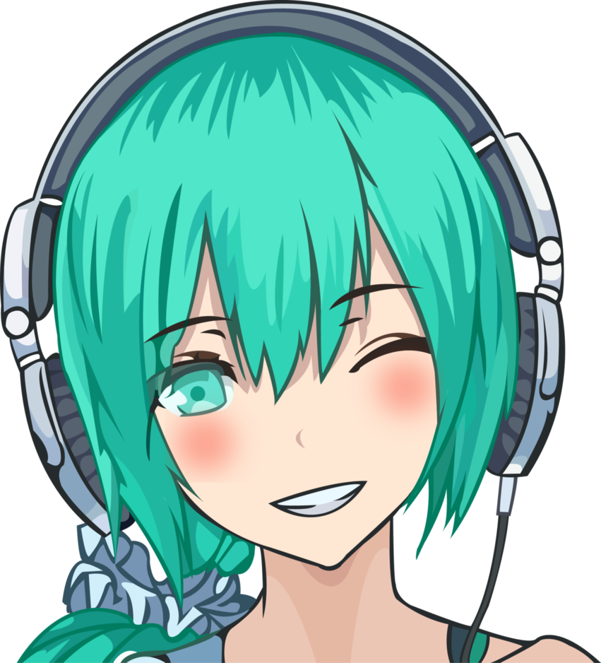 851x938 Headset Hatsune Miku