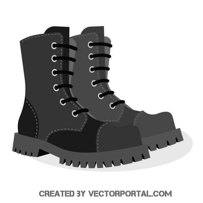 Military Boots Vector at Vectorified.com | Collection of Military Boots ...