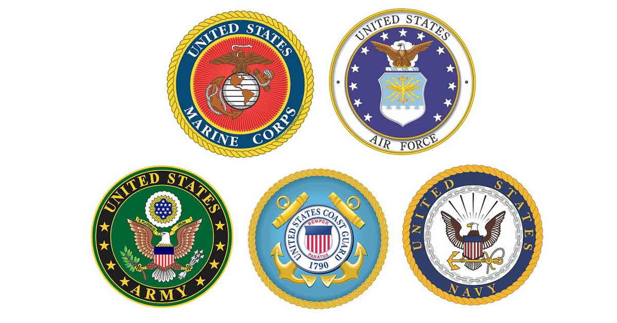 Army Emblems Clipart Branches Of The Military Logos F - vrogue.co