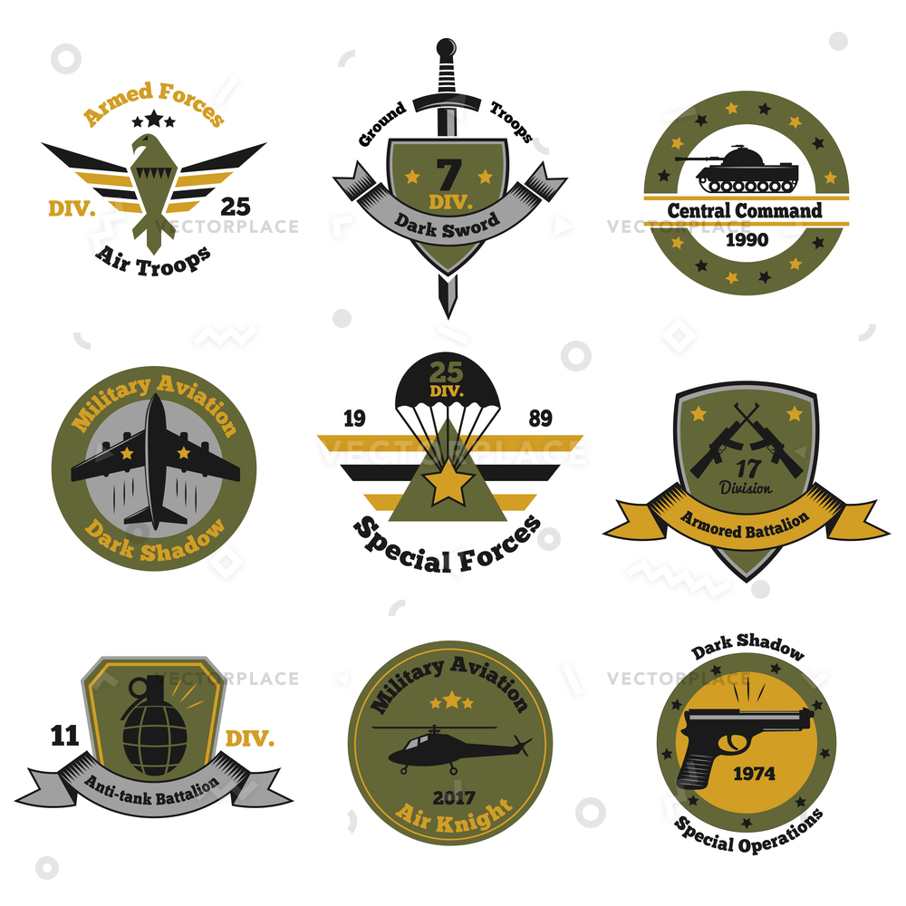 Military Emblems Vector at Vectorified.com | Collection of Military ...