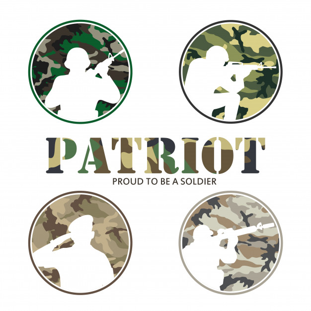 626x626 Partriot Army Soldier Military Logo Vector Premium Download