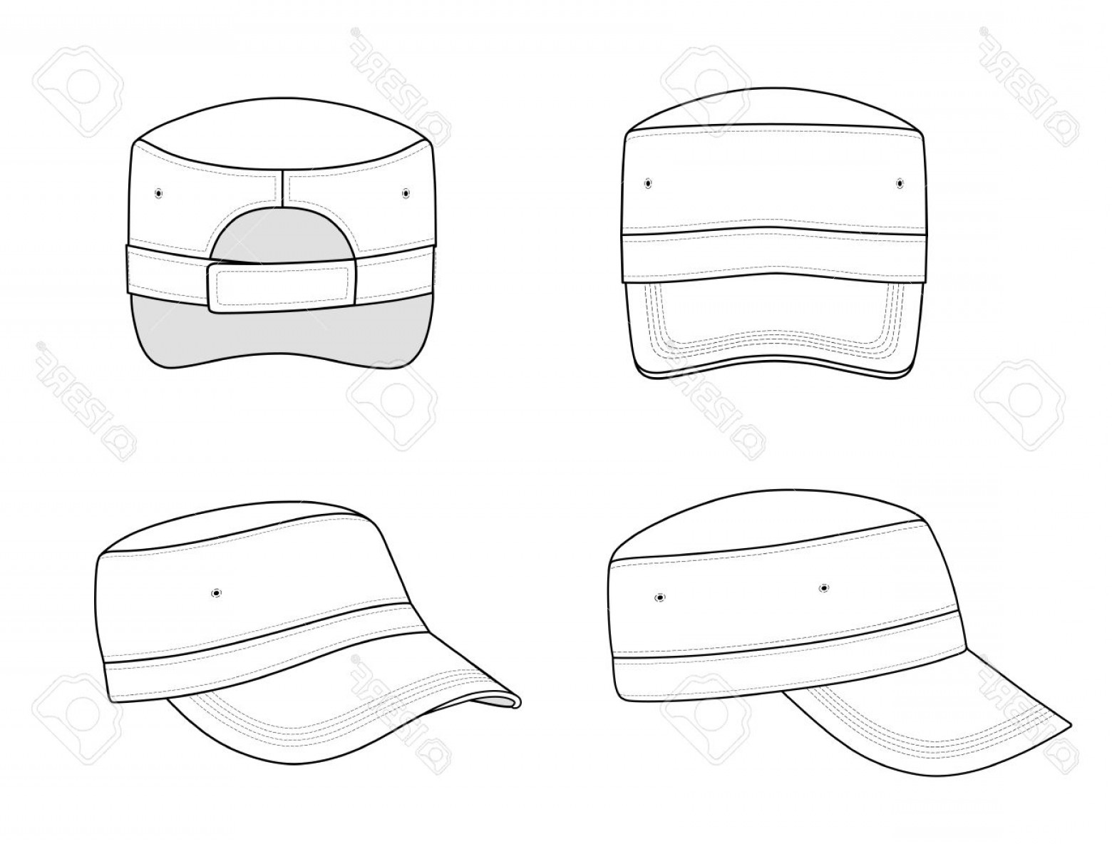 Military Hat Vector at Vectorified.com | Collection of Military Hat ...