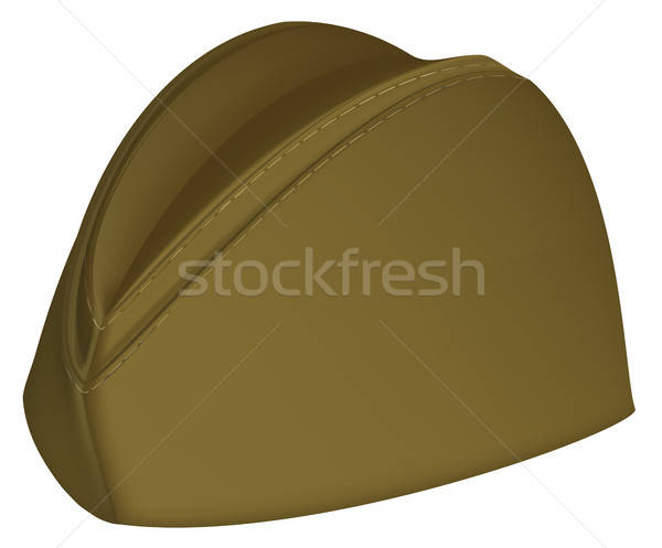 600x497 Russian Khaki Retro Military Hat Vector Illustration Alexey