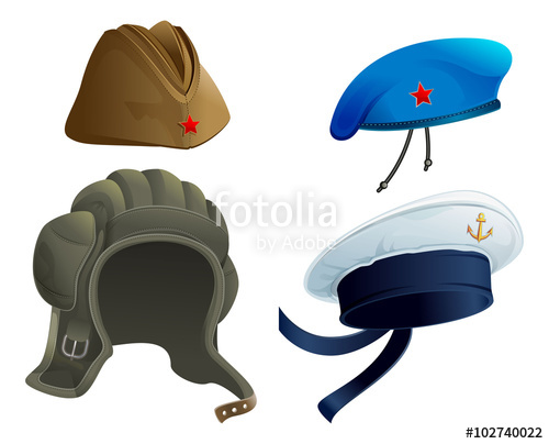 500x404 Set Military Army Headdress Russian Military Garrison Cap Modern