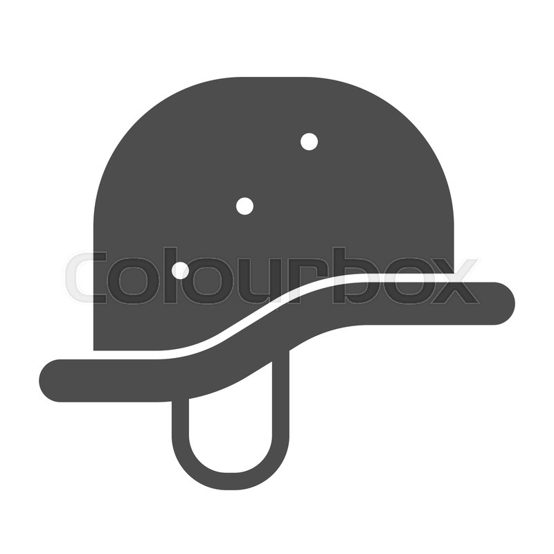 800x800 Helmet Solid Icon Military Hat Vector Stock Vector Colourbox