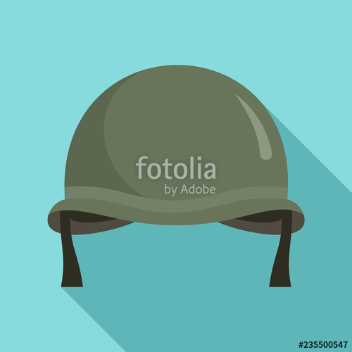 500x500 Combat Helmet Icon Flat Illustration Of Combat Helmet Vector Icon